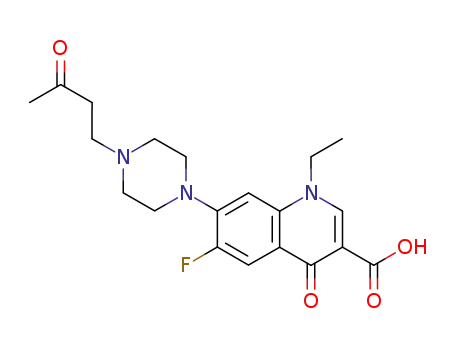 Molecular Structure of 103240-27-3 (N-(3-Oxobutyl) Norfloxacin)