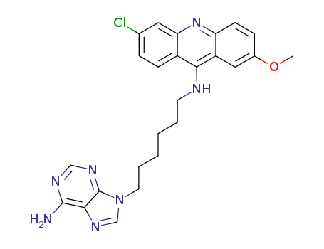 N-[6-(6-aminopurin-9-yl)hexyl]-6-chloro-2-methoxy-acridin-9-amine