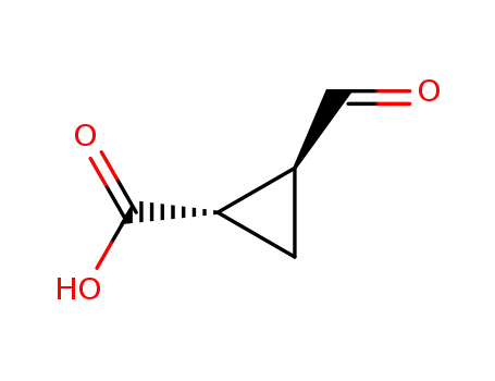 Molecular Structure of 103425-17-8 (1-formylcyclopropane-2-carboxylic acid)