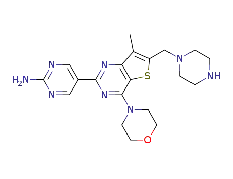 5-(7-Methyl-4-Morpholino-6-(piperazin-1-ylMethyl)thieno[3,2-d]pyriMidin-2-yl)pyriMidin-2-aMine