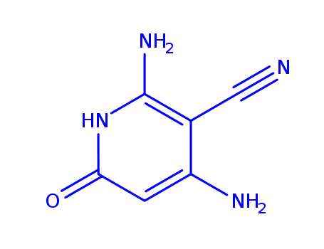 Molecular Structure of 102827-32-7 (3-Pyridinecarbonitrile,2,4-diamino-1,6-dihydro-6-oxo-(9CI))