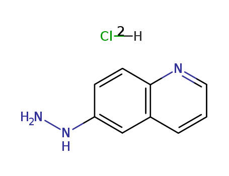Quinoline, 6-hydrazinyl-, hydrochloride (1:2)
