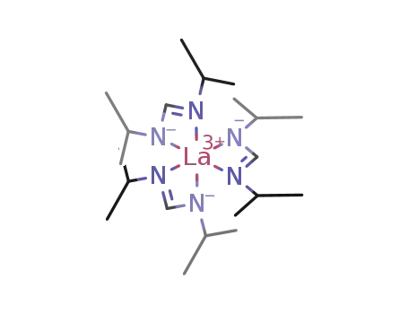 Molecular Structure of 1034537-36-4 (Tris(N,N'-di-i-propylformamidinato)lanthanum(III), (99.999+%-La) PURATREM La-FMD)