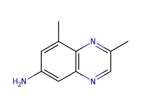 Molecular Structure of 103139-95-3 (6-Quinoxalinamine,2,8-dimethyl-(9CI))