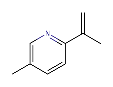 Molecular Structure of 102879-27-6 (Pyridine, 5-methyl-2-(1-methylethenyl)- (9CI))
