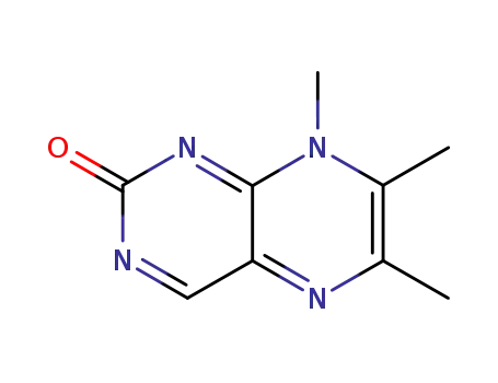 Molecular Structure of 103262-23-3 (2(8H)-Pteridinone,6,7,8-trimethyl-(6CI))