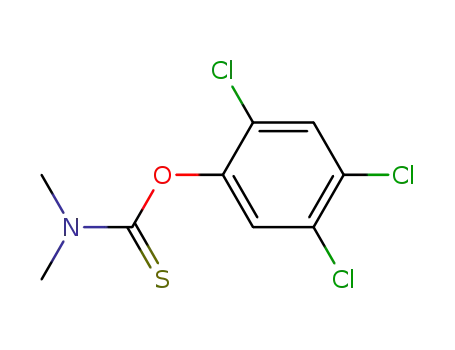 Molecular Structure of 10345-47-8 (O-(2,4,5-trichlorophenyl) dimethylcarbamothioate)