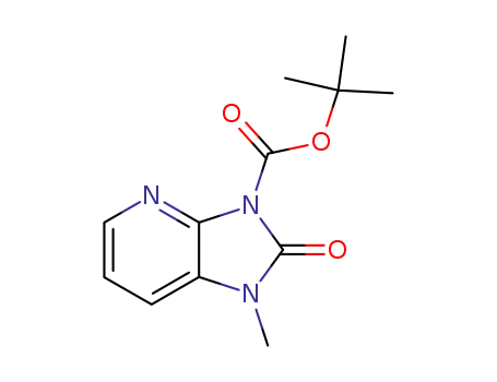 Molecular Structure of 103432-67-3 (tert-Butyl 1-methyl-2-oxo-1H-imidazo[4,5-b]pyridine-3(2H)-carboxylate)