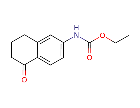 Molecular Structure of 1032959-73-1 (ethyl 5-oxo-5,6,7,8-tetrahydronaphthalen-2-ylcarbaMate)