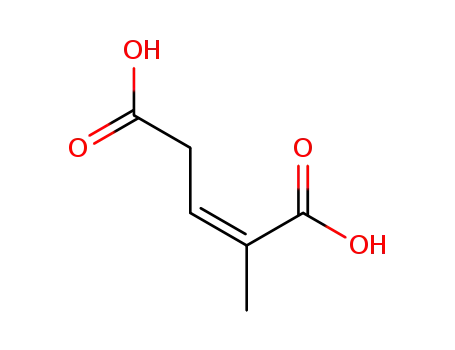 Molecular Structure of 57071-29-1 (2-methylpent-2-enedioic acid)