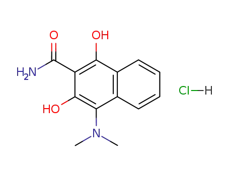 4-dimethylamino-1,3-dihydroxy-[2]naphthoic acid amide; hydrochloride