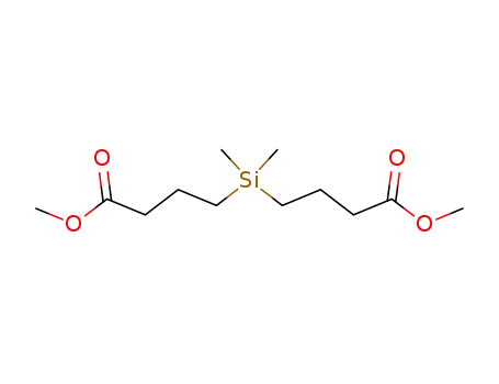 Molecular Structure of 10325-29-8 (4,4'-dimethylsilanediyl-bis-butyric acid dimethyl ester)