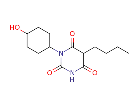 Molecular Structure of 1031-90-9 (5-Butyl-1-(4-hydroxycyclohexyl)barbituric acid)