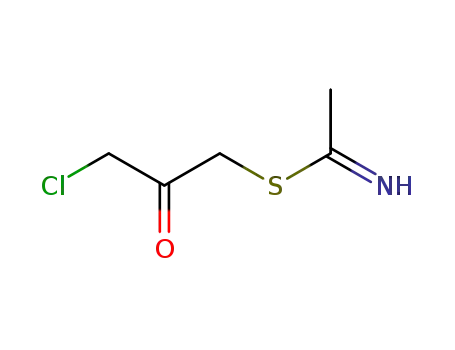Molecular Structure of 802868-31-1 (Acetimidic  acid,  thio-,  ester  with  1-chloro-3-mercapto-2-propanone  (8CI))