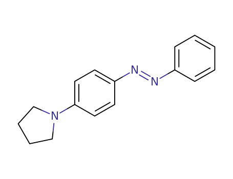 Molecular Structure of 10282-34-5 (4-N-pyrrolidinylazobenzene)