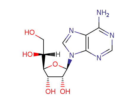Molecular Structure of 10279-89-7 (9-hexofuranosyl-9H-purin-6-amine)