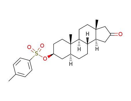 Molecular Structure of 73702-70-2 (3β-(toluene-4-sulfonyloxy)-5α-androstan-16-one)