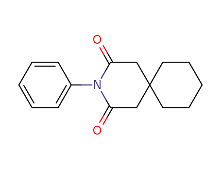 Molecular Structure of 1028-49-5 (3-phenyl-3-azaspiro[5.5]undecane-2,4-dione)