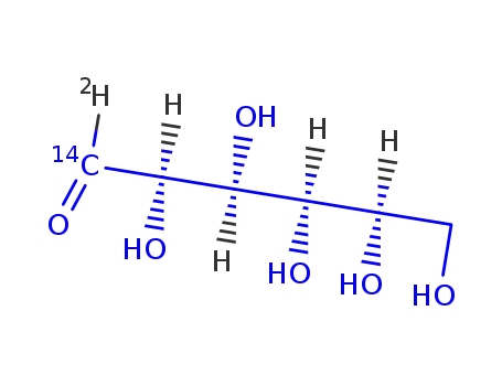 Molecular Structure of 10326-73-5 (GLUCOSE, L-, [1-14C])
