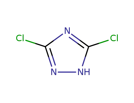 Molecular Structure of 10327-87-4 (3,5-dichloro-1H-1,2,4-triazole(SALTDATA: FREE))