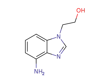 Molecular Structure of 102872-47-9 (1-Benzimidazoleethanol,4-amino-(6CI))