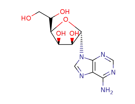 Molecular Structure of 62960-73-0 (9-hexofuranosyl-9H-purin-6-amine)