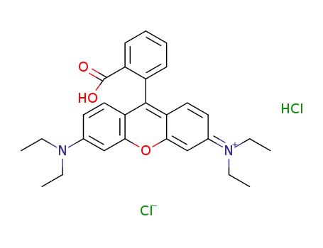 Molecular Structure of 83440-25-9 (rhodamine B hydrochloride)