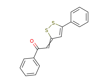 Molecular Structure of 1033-62-1 (1-Phenyl-2-(5-phenyl-3H-1,2-dithiol-3-ylidene)ethanone)