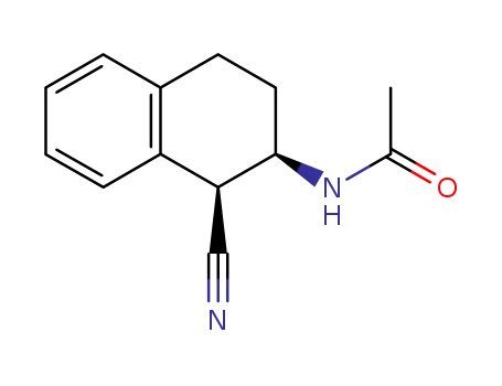(+/-)-2<i>c</i>-acetylamino-1,2,3,4-tetrahydro-[1<i>r</i>]naphthonitrile
