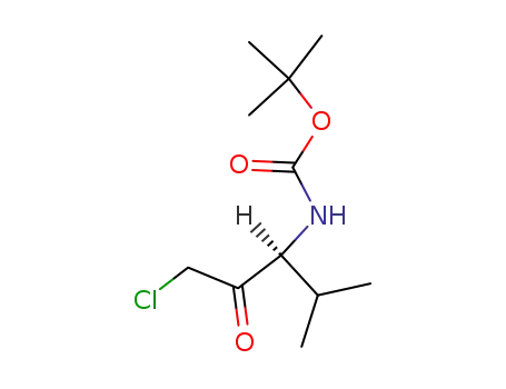 Molecular Structure of 103542-47-8 (Boc-Val-CMK)