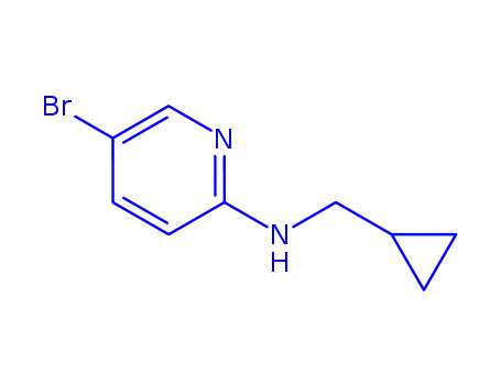 Molecular Structure of 1036572-09-4 (5-bromo-N-(cyclopropylmethyl)pyridin-2-amine)