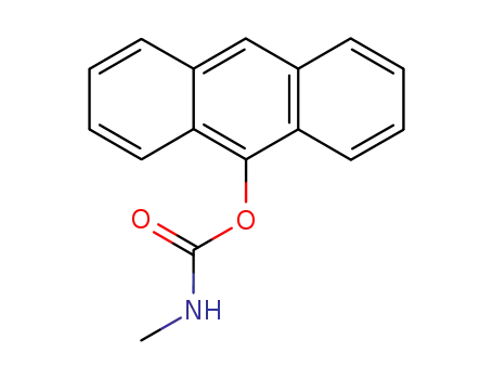 Molecular Structure of 10369-95-6 (Methylcarbamic acid anthracen-9-yl ester)
