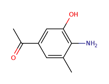 Molecular Structure of 102879-40-3 (Acetophenone, 4-amino-3-hydroxy-5-methyl- (6CI))