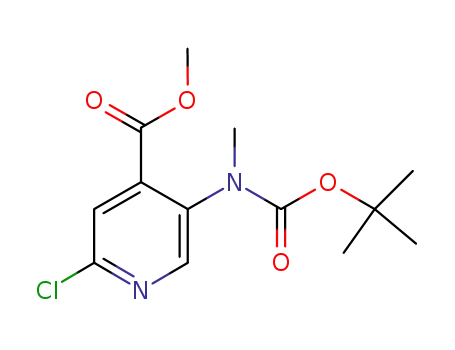 methyl 5-(tert-butoxycarbonyl(methyl)amino)-2-chloroisonicotinate