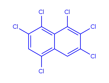 Molecular Structure of 103426-94-4 (1,2,3,5,7,8-HEXACHLORONAPHTHALENE)