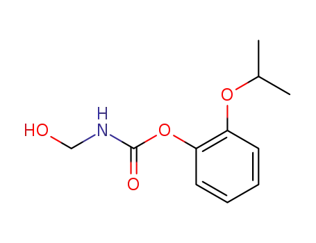 Molecular Structure of 10310-16-4 (2-(propan-2-yloxy)phenyl (hydroxymethyl)carbamate)