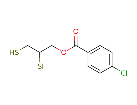 Molecular Structure of 103038-53-5 (2,3-disulfanylpropyl 4-chlorobenzoate)
