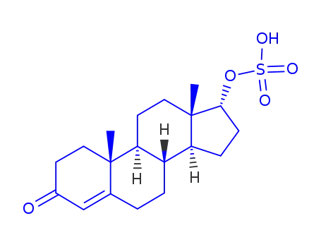 Molecular Structure of 10326-52-0 ((17beta)-3-oxoandrost-4-en-17-yl hydrogen sulfate)