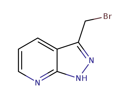 Molecular Structure of 1027990-21-1 (3-(Bromomethyl)-1H-pyrazolo[3,4-b]pyridine)