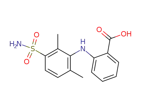 Molecular Structure of 10311-45-2 (2-(3-Sulfamoyl-2,6-xylylamino)benzoic acid)