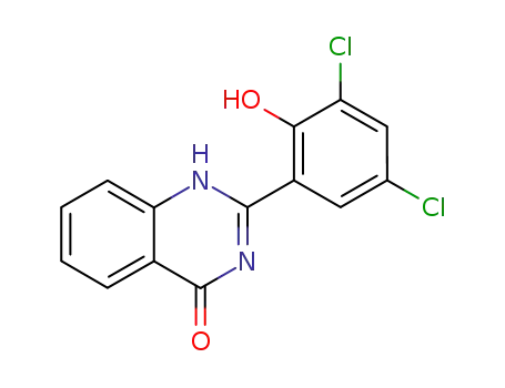 Molecular Structure of 1033-16-5 (2-(3',5'-DICHLORO-2'-HYDROXYPHENYL)-4-QUINAZOLINE)