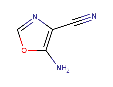 Molecular Structure of 5098-15-7 (5-aminooxazole-4-carbonitrile)