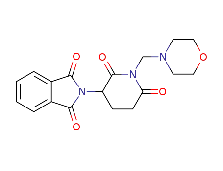 Molecular Structure of 10329-95-0 (N-[1-(Morpholinomethyl)-2,6-dioxo-3-piperidyl]phthalimide)