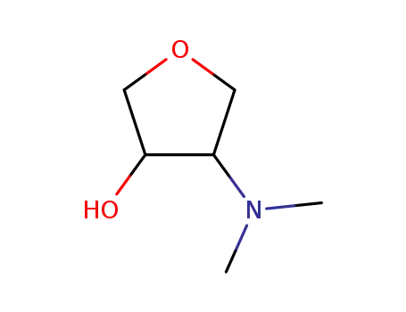 Molecular Structure of 10295-90-6 (3-Hydroxy-4-(N,N-dimethylamino)tetrahydrofuran)