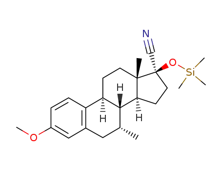 17α-cyano-3-methoxy-7α-methyl-17β-trimethylsiloxyestra-1,3,5(10)-triene