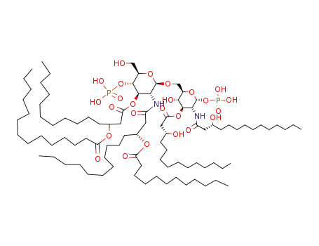 [2-[[3-(3-Dodecanoyloxytetradecanoylamino)-6-(hydroxymethyl)-5-phosphonooxy-4-(3-tetradecanoyloxytetradecanoyloxy)oxan-2-yl]oxymethyl]-3-hydroxy-5-(3-hydroxytetradecanoylamino)-6-phosphonooxyoxan-4-yl] 3-hydroxytetradecanoate