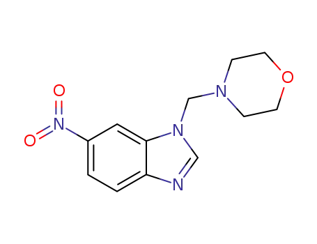 Molecular Structure of 103248-19-7 (1H-Benzimidazole, 1-(4-morpholinylmethyl)-6-nitro-)