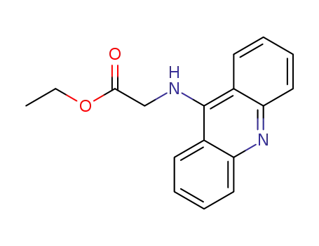 Molecular Structure of 934991-54-5 ((acridin-9-ylamino)acetic acid ethyl ester)