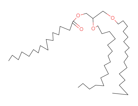 Molecular Structure of 10322-42-6 (Palmitic acid 2,3-bis(hexadecyloxy)propyl ester)