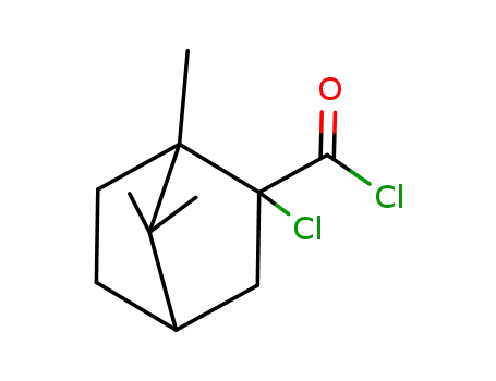 Molecular Structure of 861580-30-5 (2-chloro-1,7,7-trimethyl-norbornane-2-carbonyl chloride)